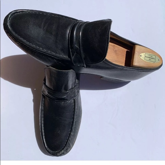 rockport leather penny loafer